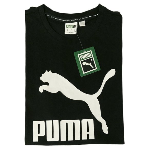 NWT PUMA MEN'S BLACK CREW NECK SHORT SLEEVE T-SHIRT SIZE S - Picture 5 of 5